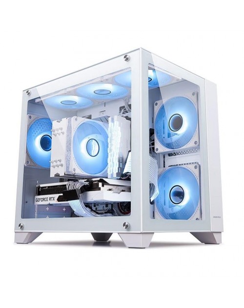 HAOJING WHITE MID TOWER Gaming Casing Without Fan